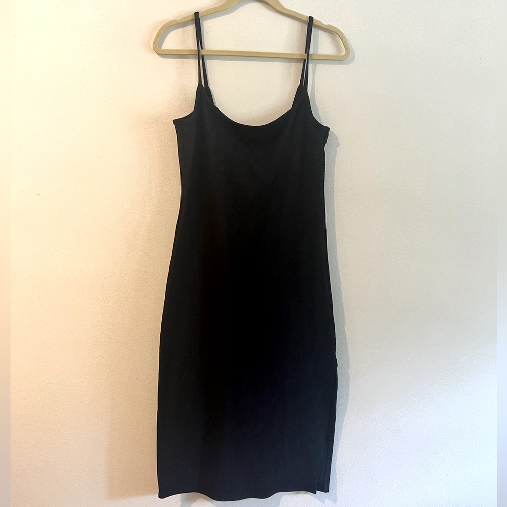 Abercrombie & Fitch Black Midi Dress